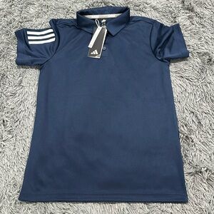 Adidas boys Navy Blue polo